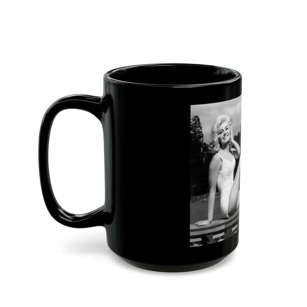 Janette Scott #10 (Vintage Female Icon) Black Coffee Mug-Go Mug Yourself