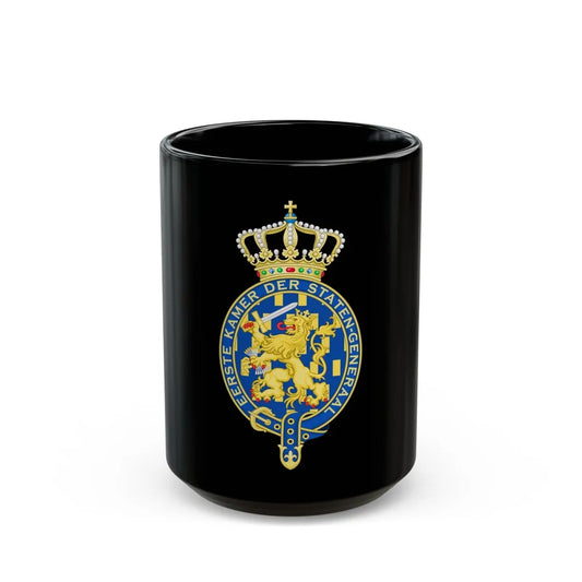 Coat of arms of the Eerste Kamer - Black Coffee Mug-15oz-Go Mug Yourself