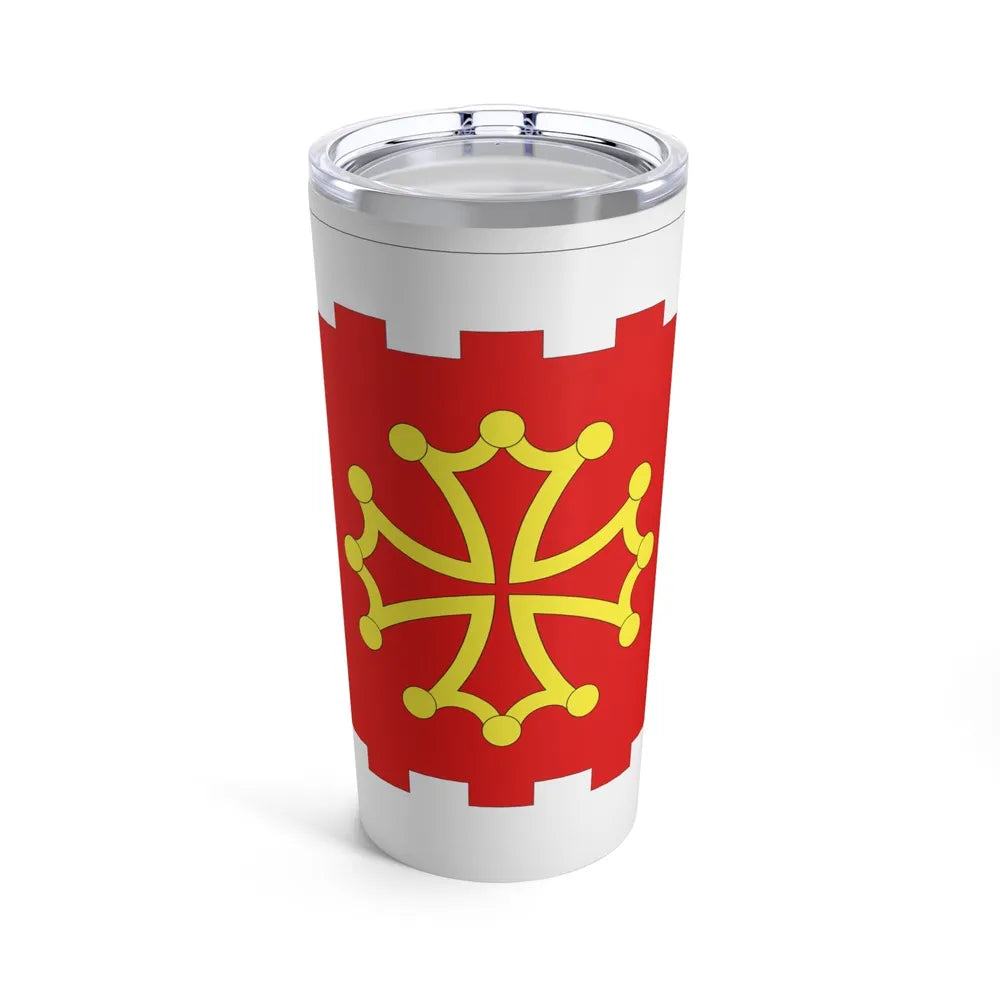 Flag of Aude France 2 - Tumbler 20oz-20oz-Go Mug Yourself