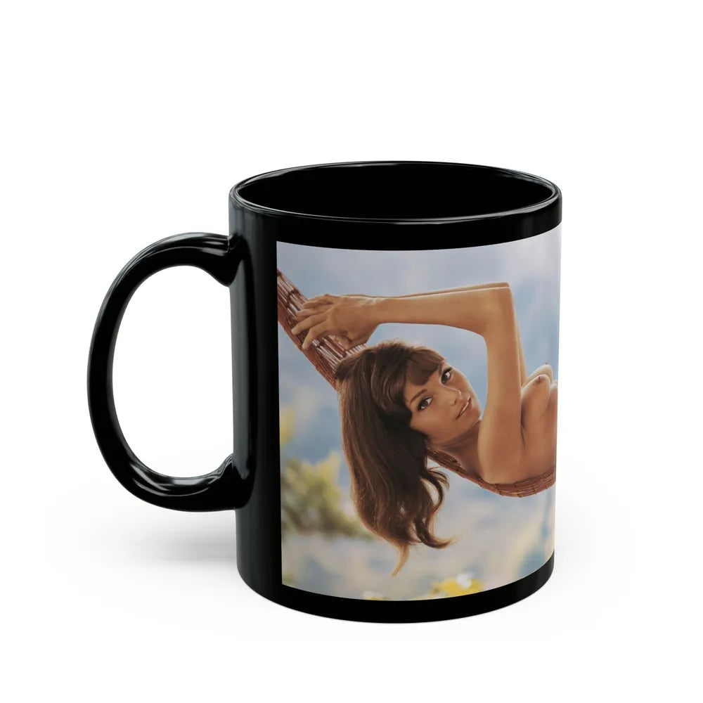 Victoria Vetri #01 - Nude ''Playboy Centerfold Gate''1 (Vintage Female Icon) Black Coffee Mug-Go Mug Yourself