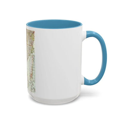 USA - Southeastern (1958) (Map) Accent Coffee Mug-Go Mug Yourself