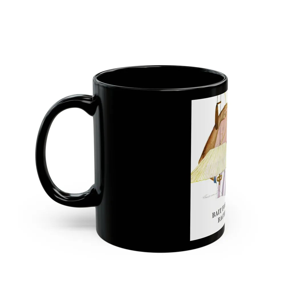 Bait for a Bachelor, 1956 - Black Coffee Mug-Go Mug Yourself