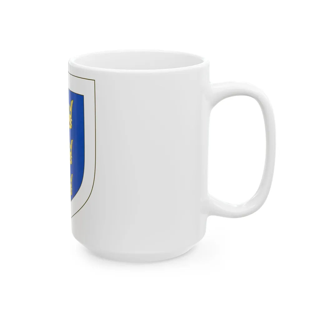 Coat of arms of the Lordship of Ireland - White Coffee Mug-Go Mug Yourself