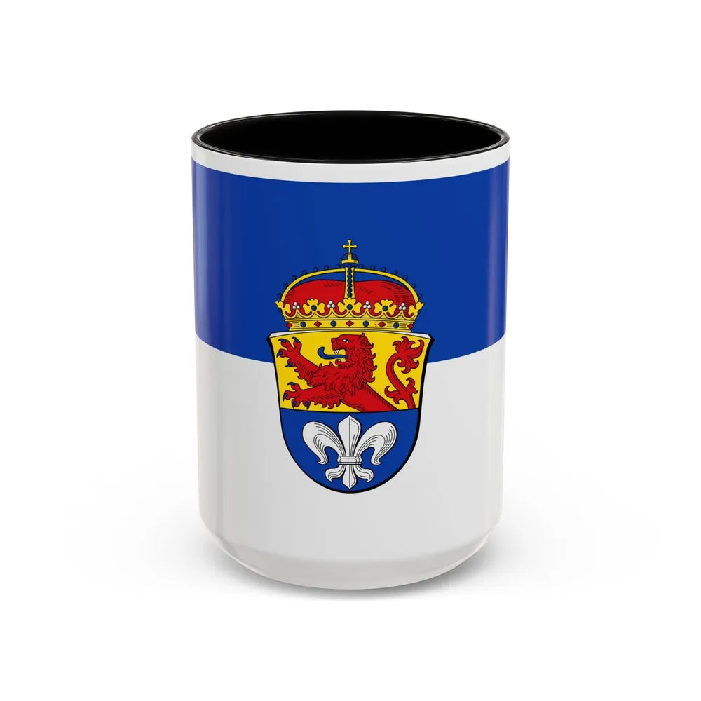 Flag of Darmstadt Germany - Accent Coffee Mug-15oz-Black-Go Mug Yourself