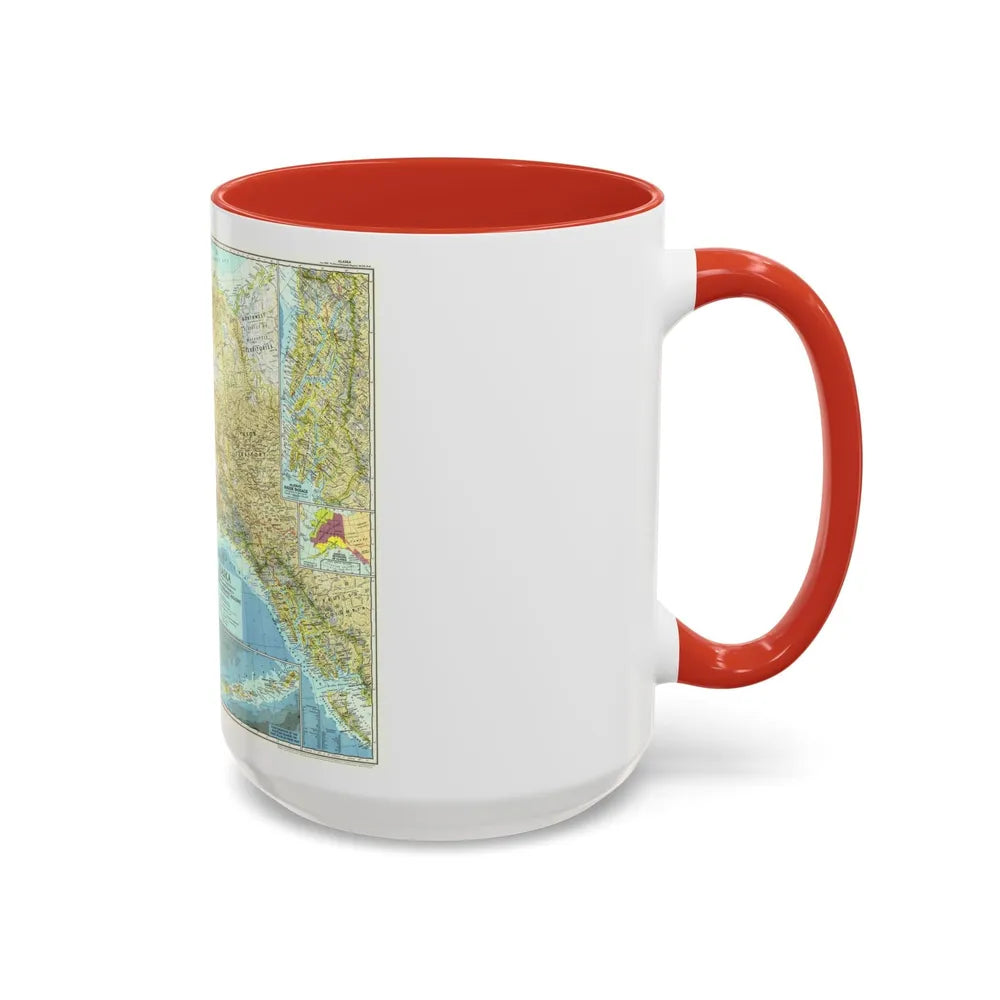 USA - Alaska (1956) (Map) Accent Coffee Mug-Go Mug Yourself