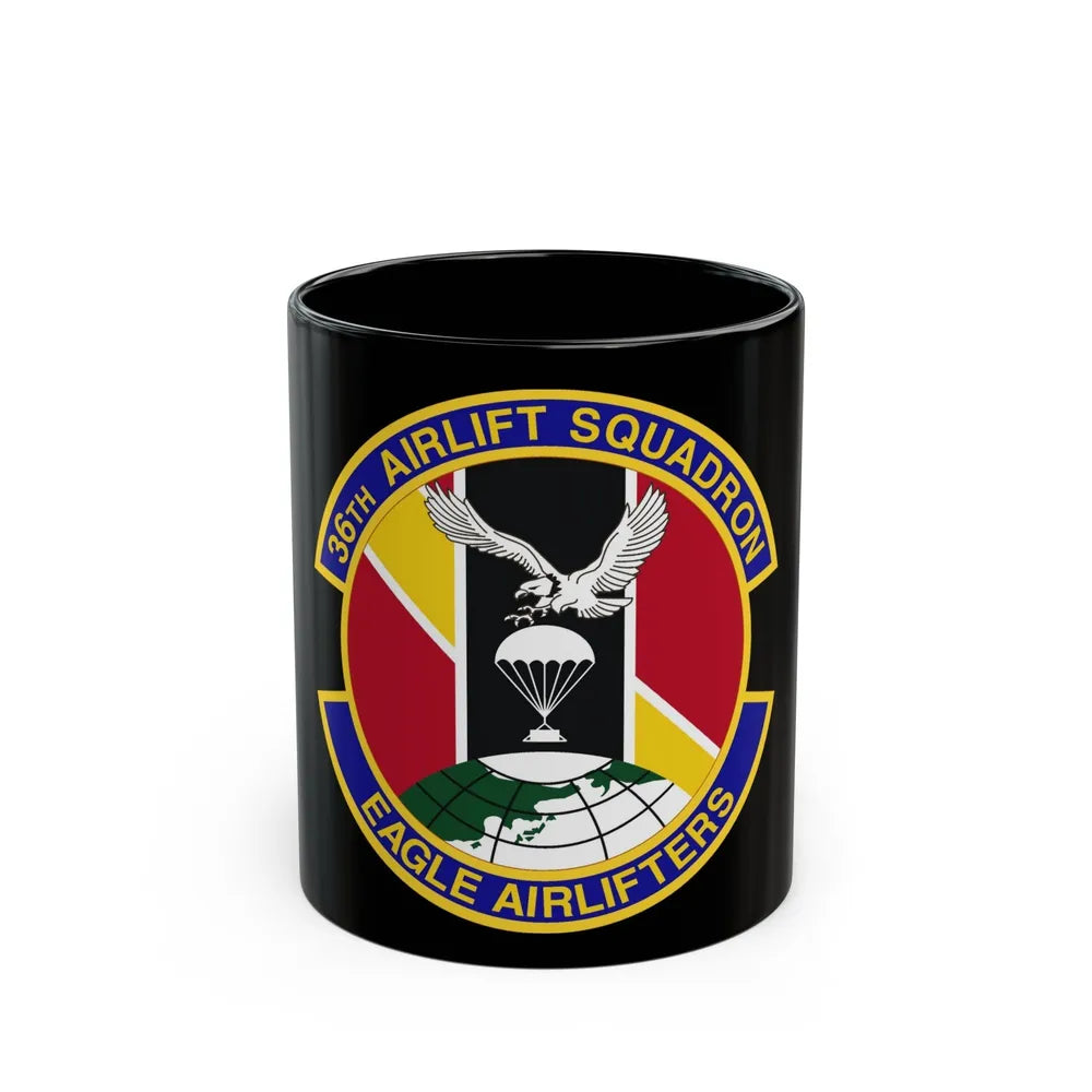 36th Airlift Squadron (U.S. Air Force) Black Coffee Mug-11oz-Go Mug Yourself