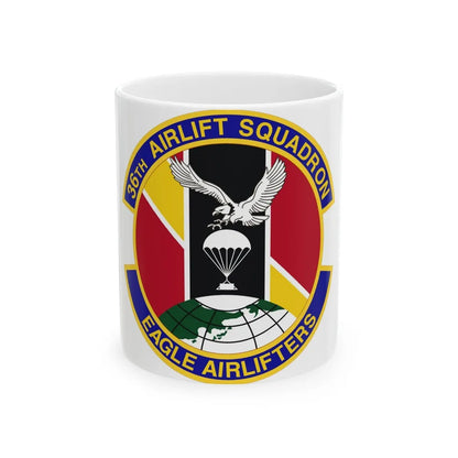 36th Airlift Squadron (U.S. Air Force) White Coffee Mug-11oz-Go Mug Yourself