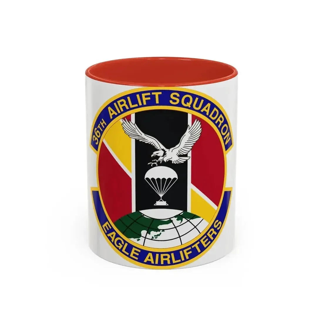 36th Airlift Squadron (U.S. Air Force) Accent Coffee Mug 11oz Red - Go Mug Yourself