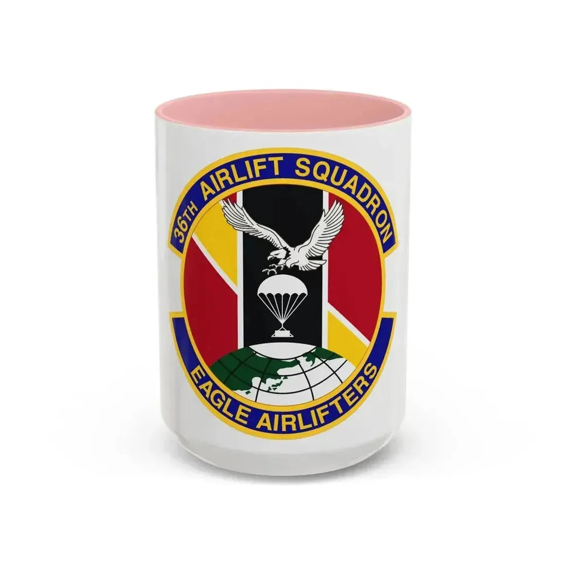 36th Airlift Squadron (U.S. Air Force) Accent Coffee Mug 15oz Pink - Go Mug Yourself
