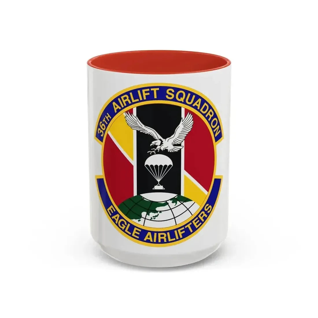 36th Airlift Squadron (U.S. Air Force) Accent Coffee Mug 15oz Red - Go Mug Yourself