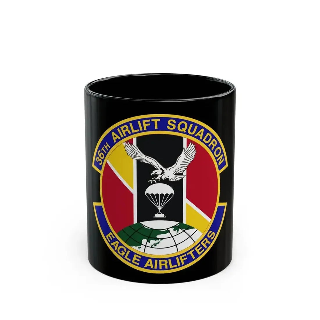36th Airlift Squadron (U.S. Air Force) Black Coffee Mug 11oz - Go Mug Yourself
