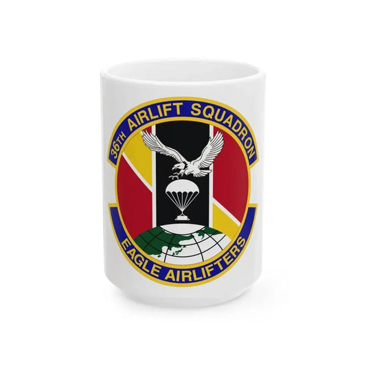 36th Airlift Squadron (U.S. Air Force) White Coffee Mug 15oz - Go Mug Yourself