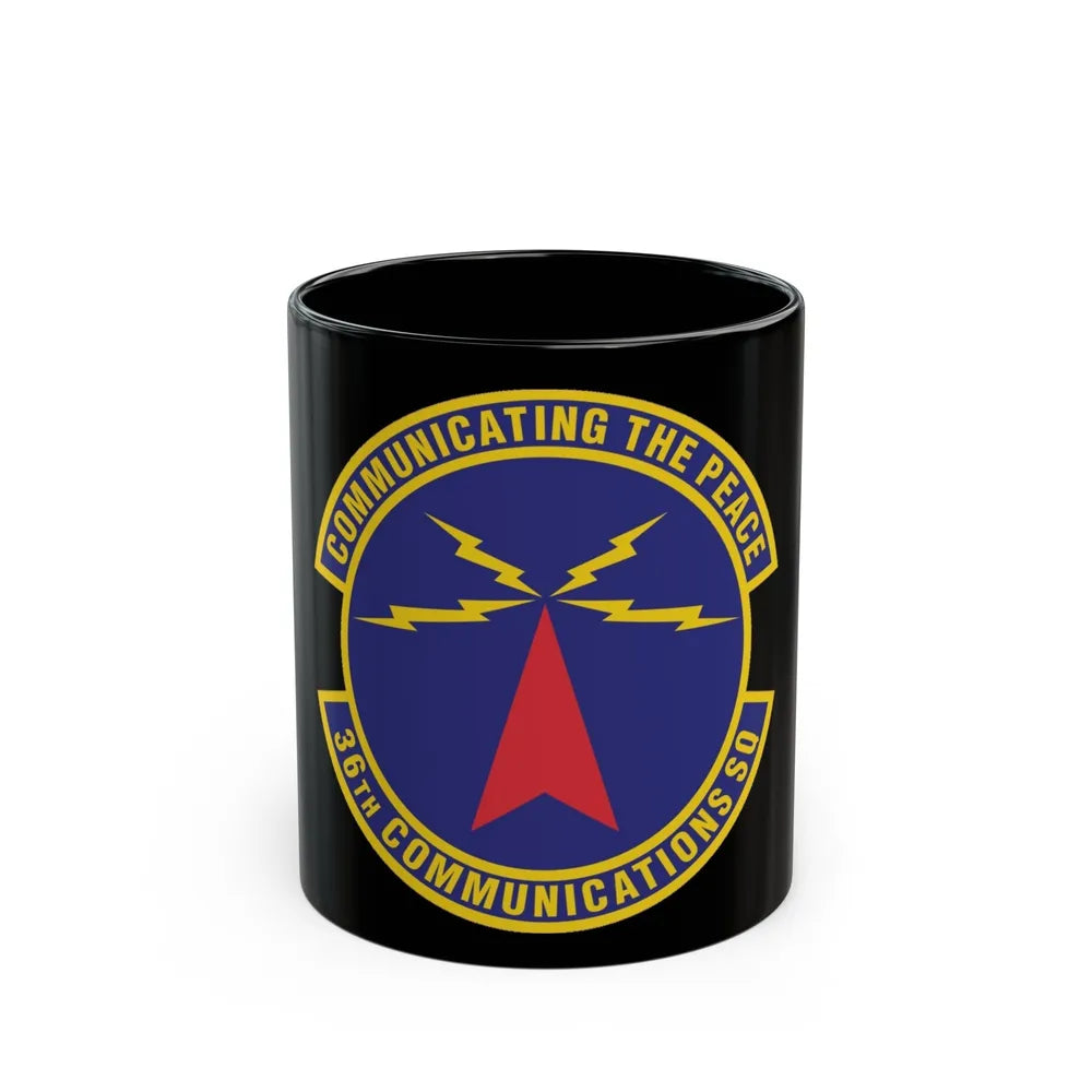 36th Communications Squadron (U.S. Air Force) Black Coffee Mug-11oz-Go Mug Yourself