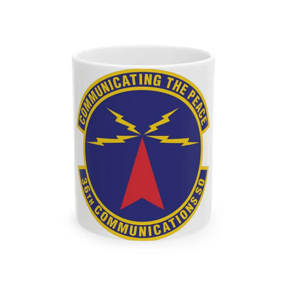 36th Communications Squadron (U.S. Air Force) White Coffee Mug-11oz-Go Mug Yourself