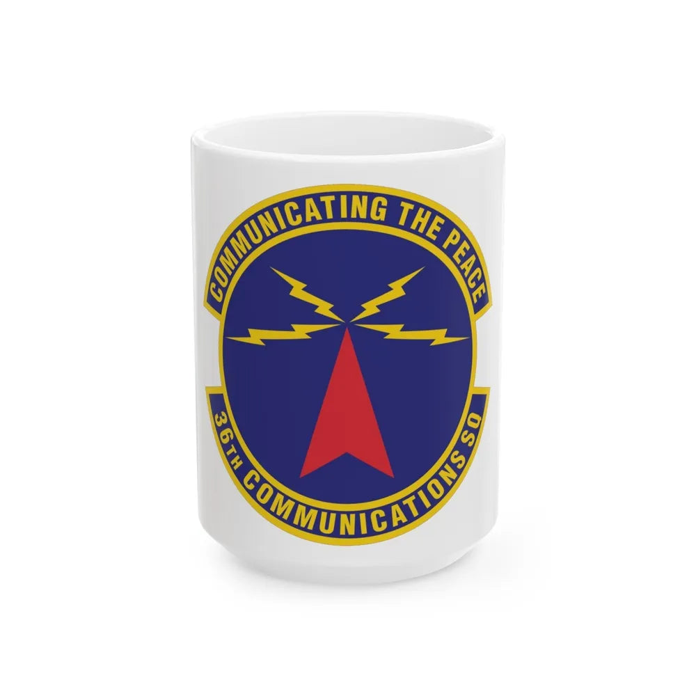 36th Communications Squadron (U.S. Air Force) White Coffee Mug-15oz-Go Mug Yourself