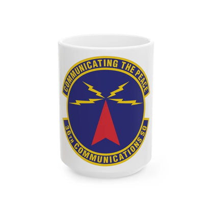 36th Communications Squadron (U.S. Air Force) White Coffee Mug-15oz-Go Mug Yourself