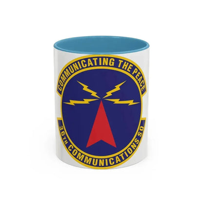 36th Communications Squadron (U.S. Air Force) Accent Coffee Mug 11oz Light Blue - Go Mug Yourself