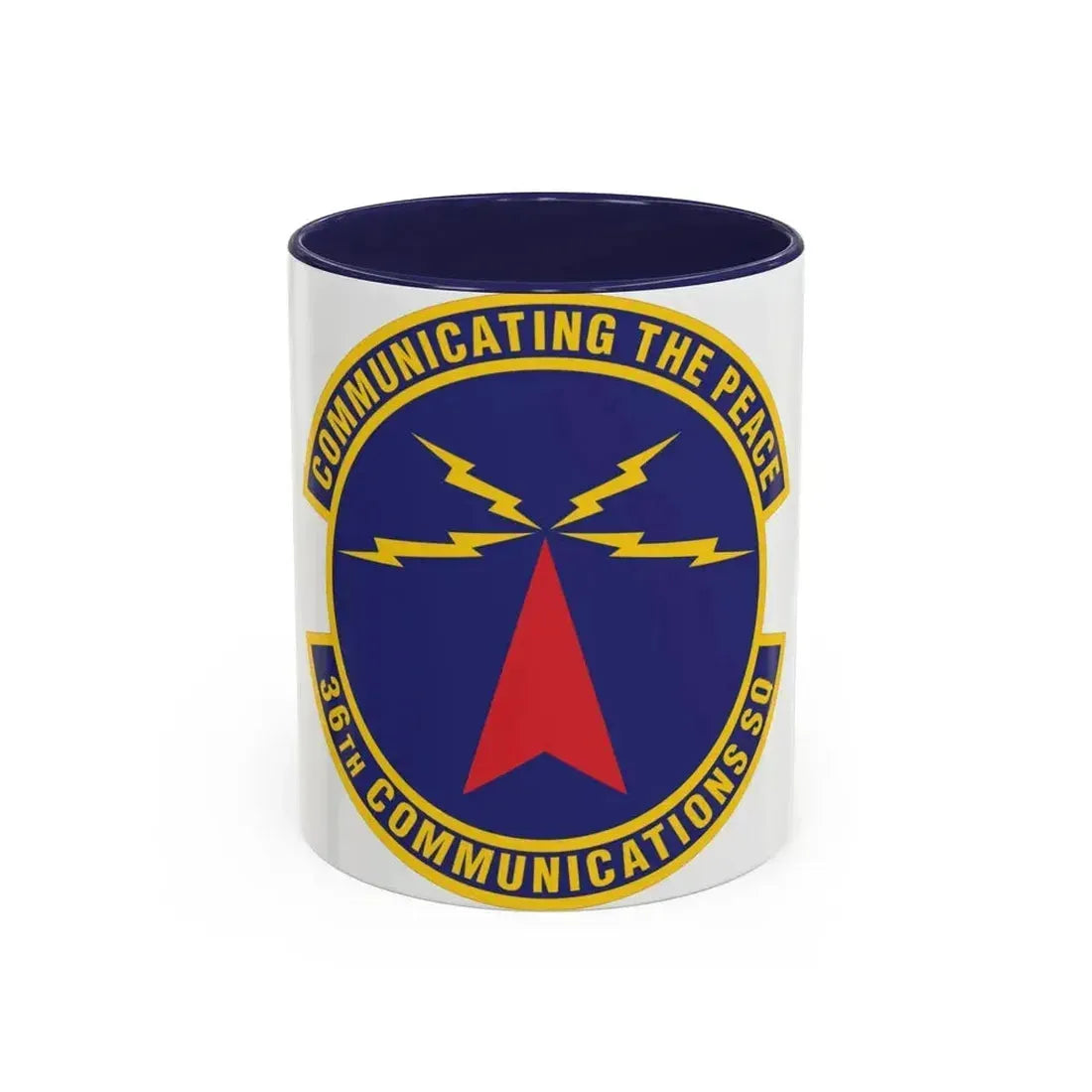36th Communications Squadron (U.S. Air Force) Accent Coffee Mug 11oz Navy - Go Mug Yourself