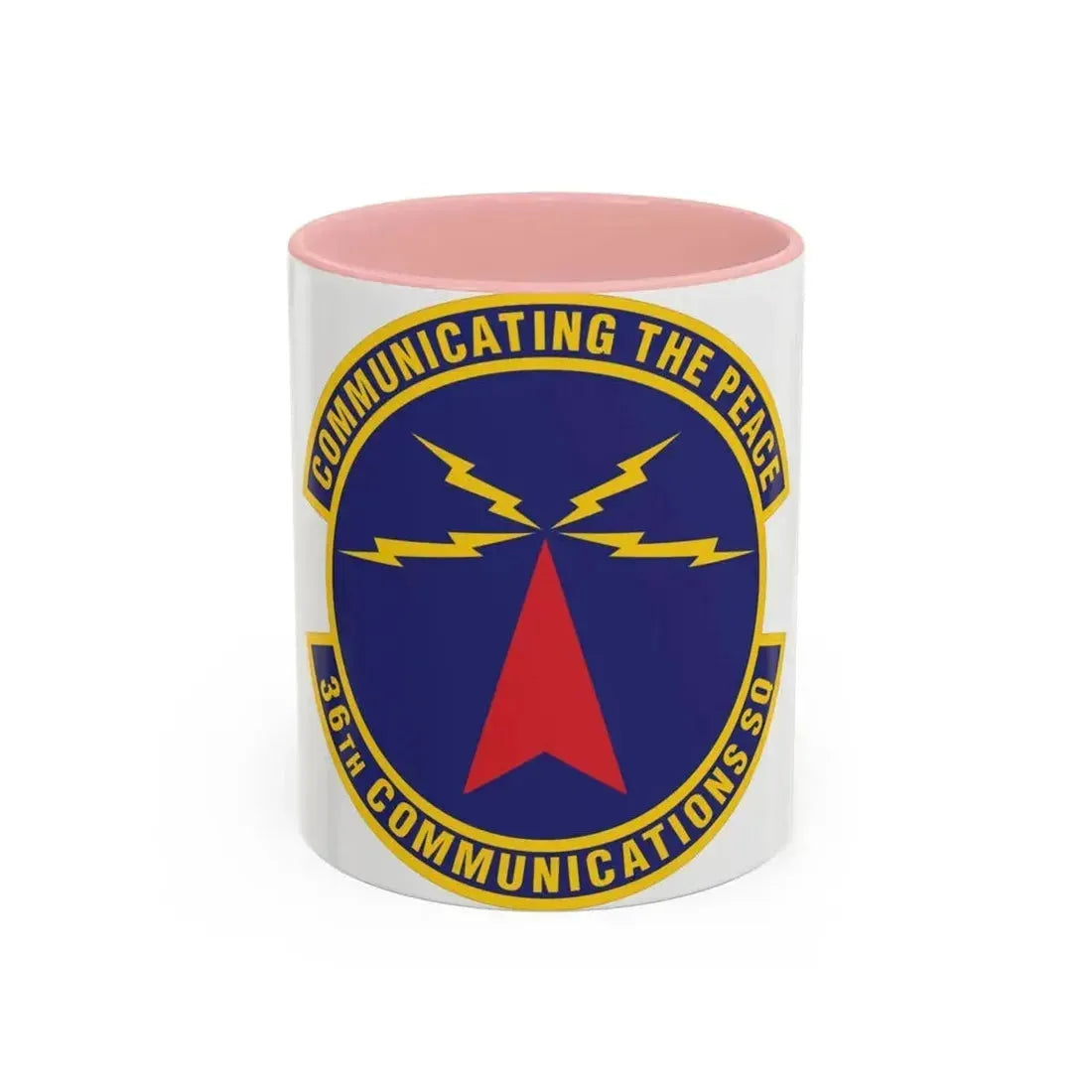 36th Communications Squadron (U.S. Air Force) Accent Coffee Mug 11oz Pink - Go Mug Yourself