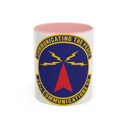 36th Communications Squadron (U.S. Air Force) Accent Coffee Mug 11oz Pink - Go Mug Yourself
