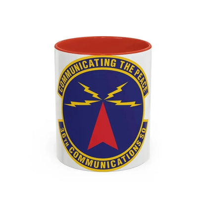 36th Communications Squadron (U.S. Air Force) Accent Coffee Mug 11oz Red - Go Mug Yourself