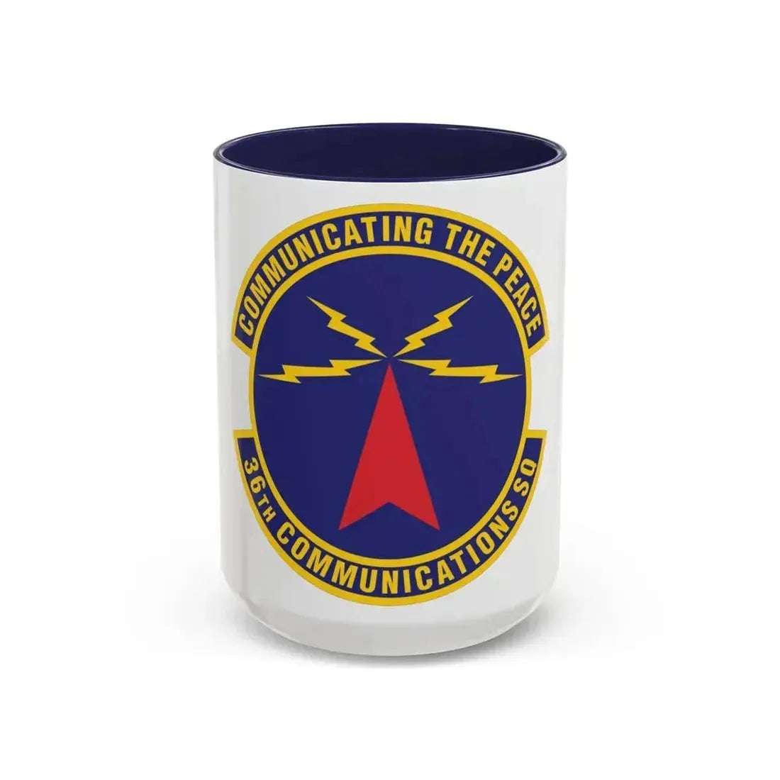 36th Communications Squadron (U.S. Air Force) Accent Coffee Mug 15oz Navy - Go Mug Yourself