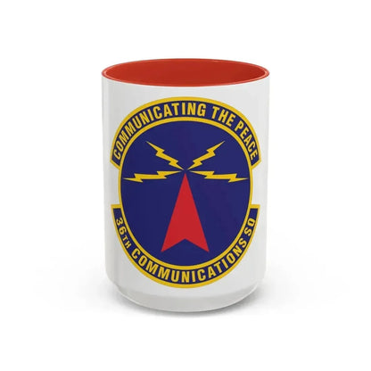36th Communications Squadron (U.S. Air Force) Accent Coffee Mug 15oz Red - Go Mug Yourself