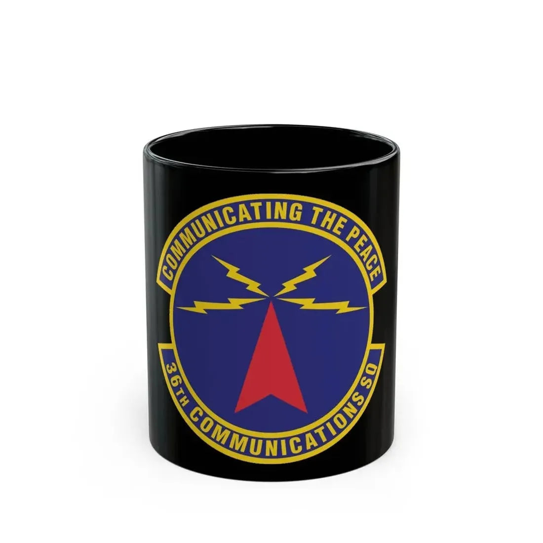 36th Communications Squadron (U.S. Air Force) Black Coffee Mug 11oz - Go Mug Yourself