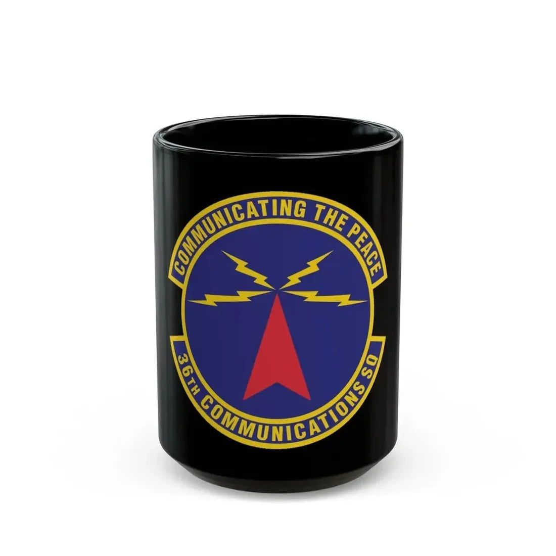 36th Communications Squadron (U.S. Air Force) Black Coffee Mug 15oz - Go Mug Yourself