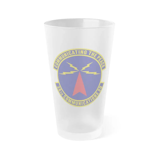 36th Communications Squadron (U.S. Air Force) Frosted Pint Glass 16oz Default Title - Go Mug Yourself
