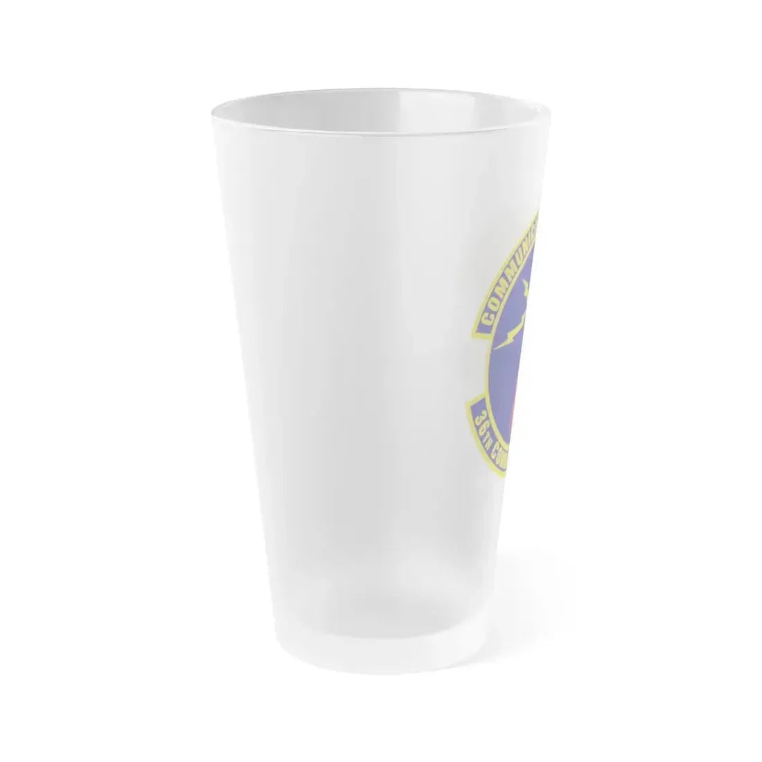 36th Communications Squadron (U.S. Air Force) Frosted Pint Glass 16oz - Go Mug Yourself