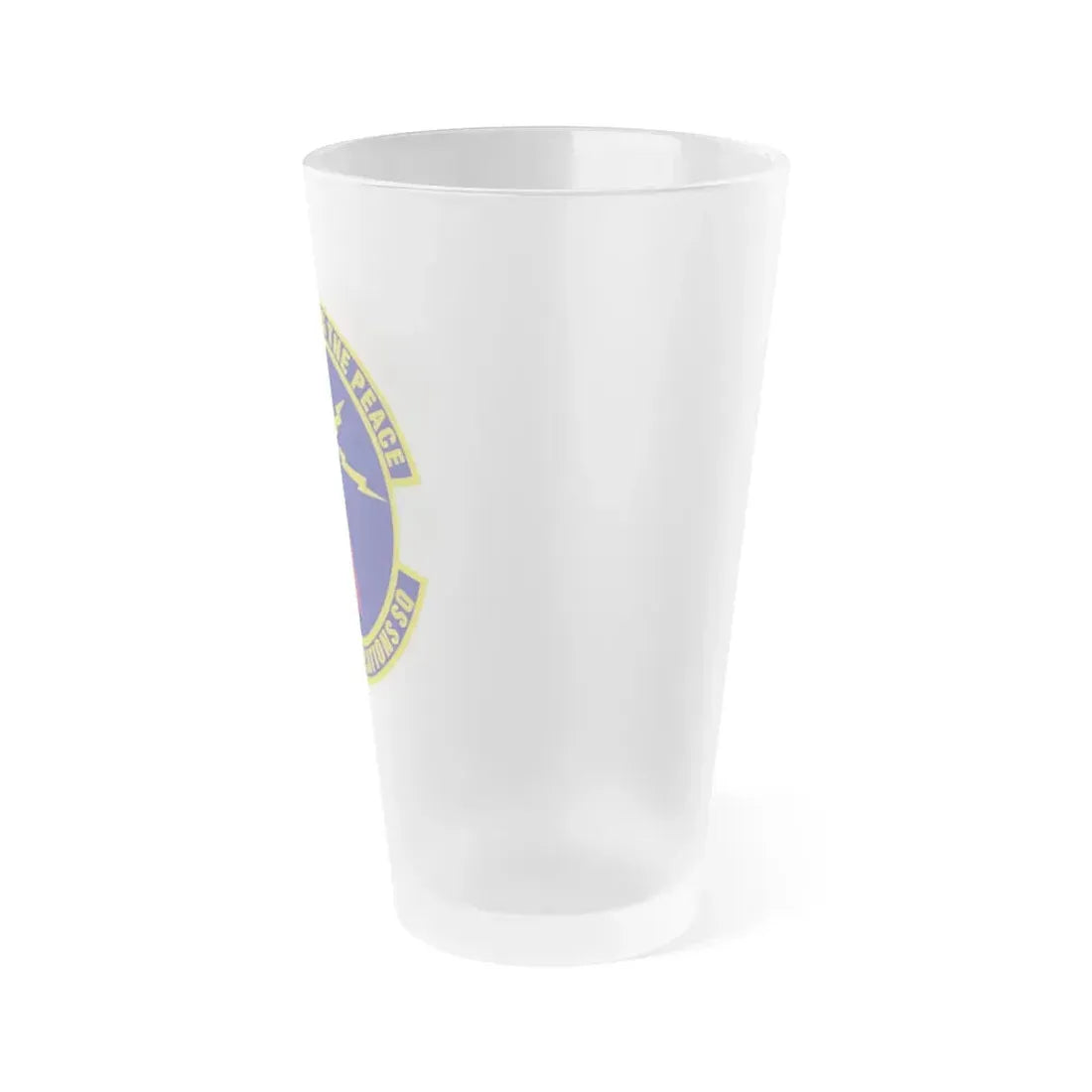 36th Communications Squadron (U.S. Air Force) Frosted Pint Glass 16oz - Go Mug Yourself