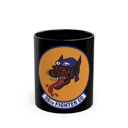 36th Fighter Squadron (U.S. Air Force) Black Coffee Mug-11oz-Go Mug Yourself