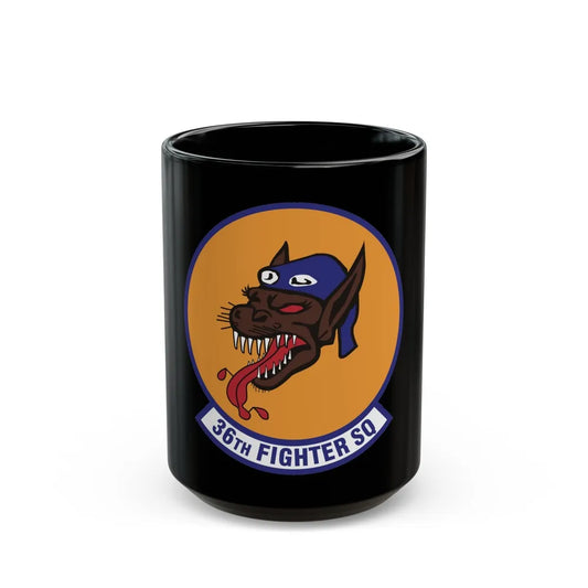 36th Fighter Squadron (U.S. Air Force) Black Coffee Mug-15oz-Go Mug Yourself