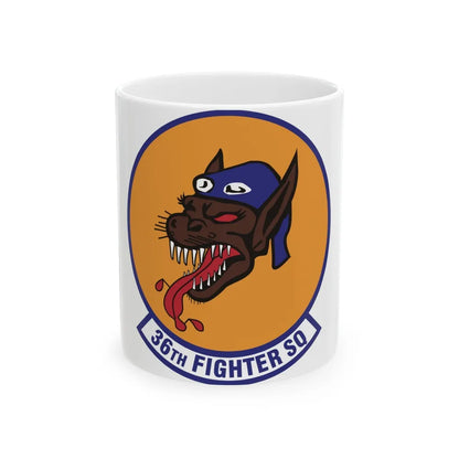 36th Fighter Squadron (U.S. Air Force) White Coffee Mug-11oz-Go Mug Yourself