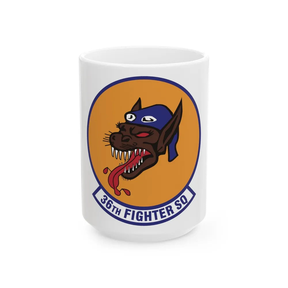 36th Fighter Squadron (U.S. Air Force) White Coffee Mug-15oz-Go Mug Yourself