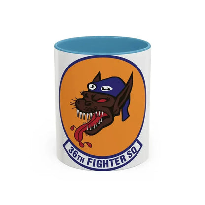 36th Fighter Squadron (U.S. Air Force) Accent Coffee Mug 11oz Light Blue - Go Mug Yourself