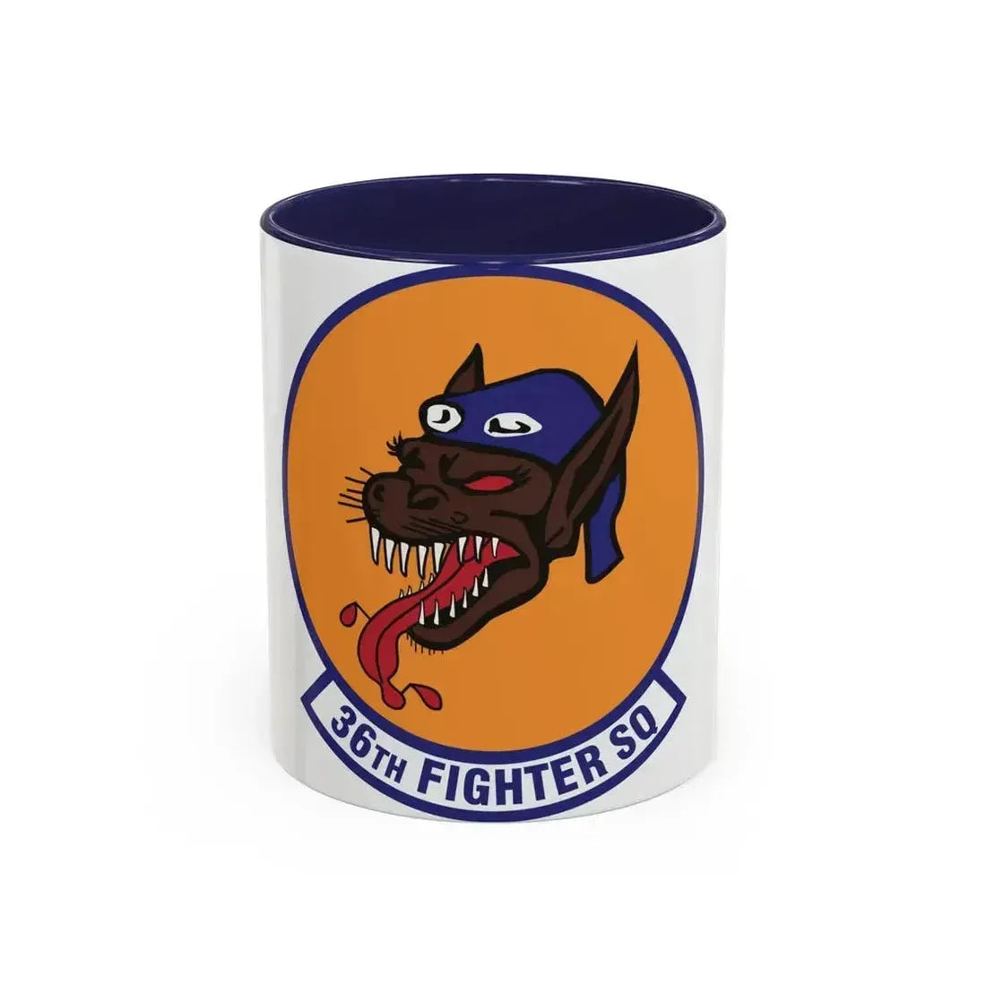 36th Fighter Squadron (U.S. Air Force) Accent Coffee Mug 11oz Navy - Go Mug Yourself