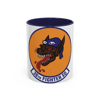 36th Fighter Squadron (U.S. Air Force) Accent Coffee Mug 11oz Navy - Go Mug Yourself