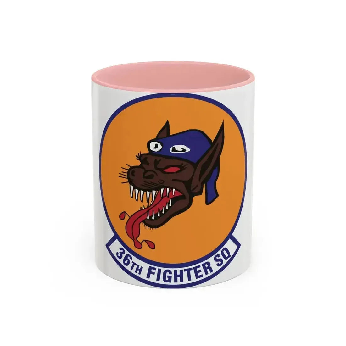 36th Fighter Squadron (U.S. Air Force) Accent Coffee Mug 11oz Pink - Go Mug Yourself