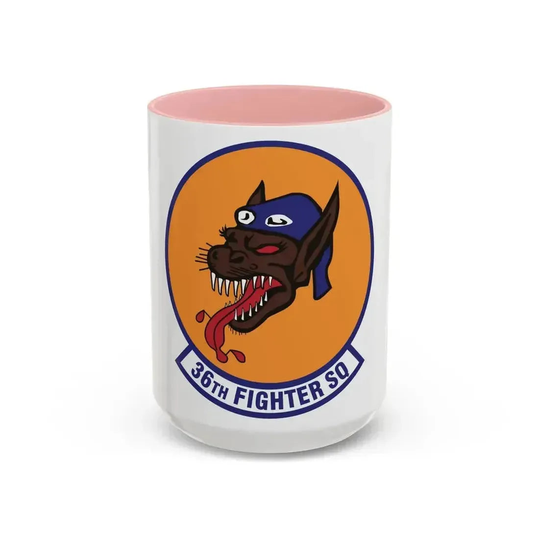36th Fighter Squadron (U.S. Air Force) Accent Coffee Mug 15oz Pink - Go Mug Yourself