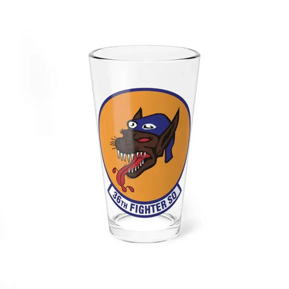 36th Fighter Squadron (U.S. Air Force) Pint Glass 16oz 16oz - Go Mug Yourself