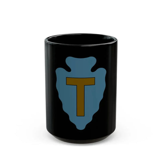 36th Infantry Division CSIB (U.S. Army) Black Coffee Mug 15oz - Go Mug Yourself