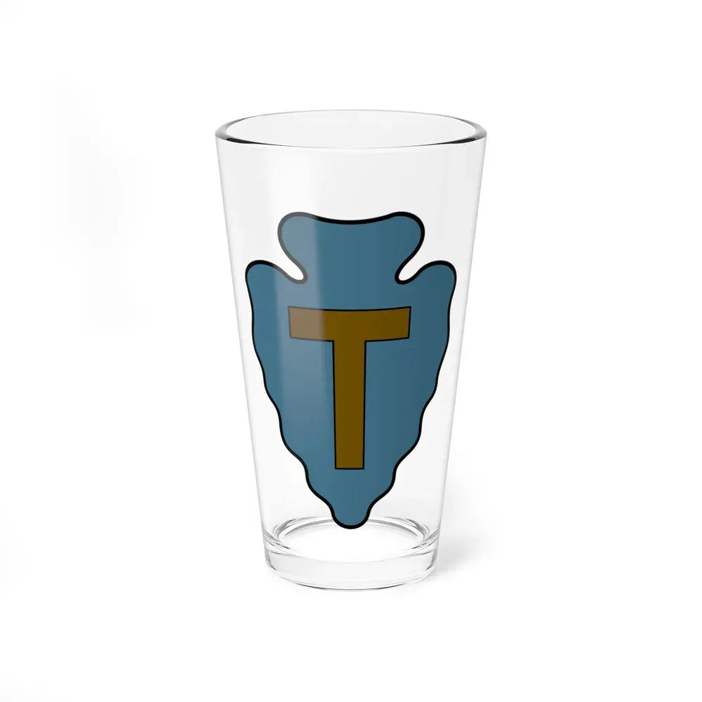 36th Infantry Division CSIB (U.S. Army) Pint Glass 16oz 16oz - Go Mug Yourself