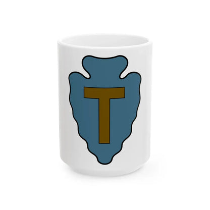 36th Infantry Division CSIB (U.S. Army) White Coffee Mug 15oz - Go Mug Yourself