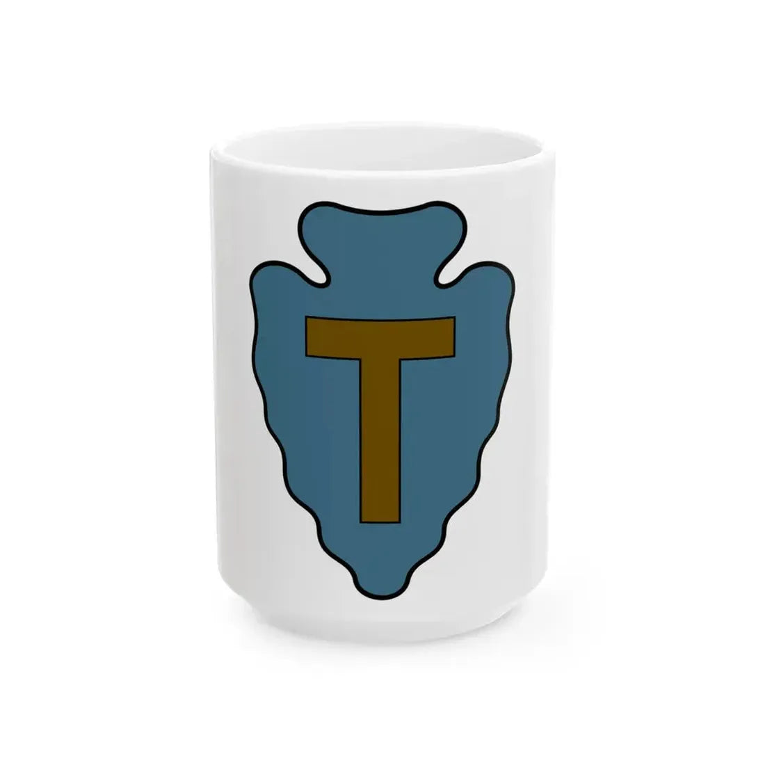 36th Infantry Division CSIB (U.S. Army) White Coffee Mug 15oz - Go Mug Yourself