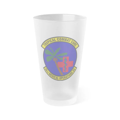 36th Medical Operations Squadron (U.S. Air Force) Frosted Pint Glass 16oz-16oz-Frosted-Go Mug Yourself