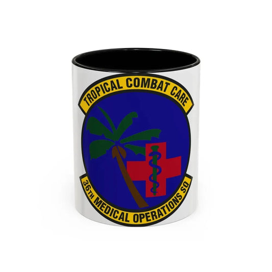 36th Medical Operations Squadron (U.S. Air Force) Accent Coffee Mug 11oz Black - Go Mug Yourself