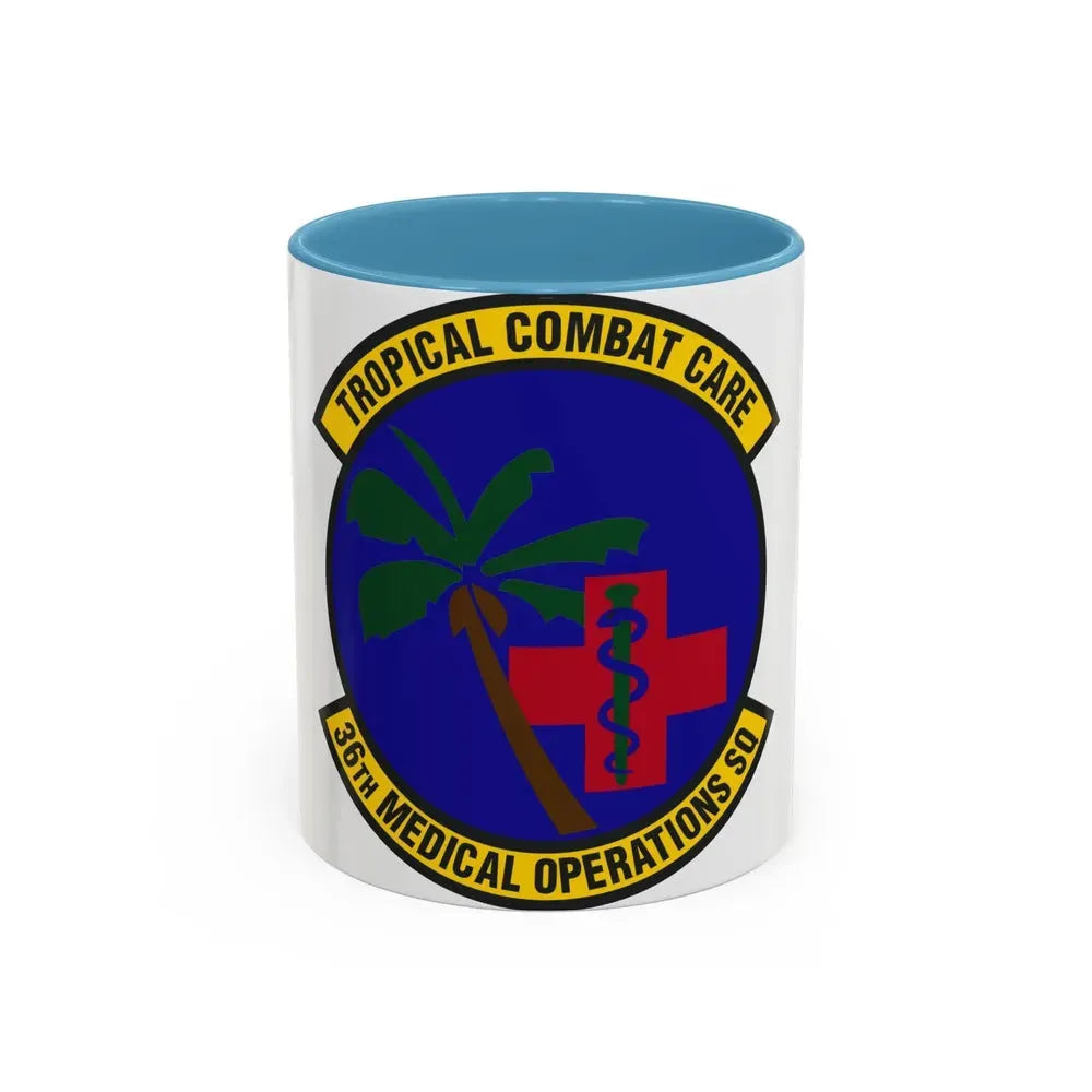 36th Medical Operations Squadron (U.S. Air Force) Accent Coffee Mug 11oz Light Blue - Go Mug Yourself