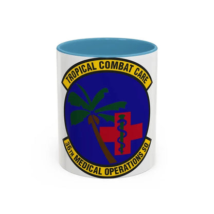 36th Medical Operations Squadron (U.S. Air Force) Accent Coffee Mug 11oz Light Blue - Go Mug Yourself